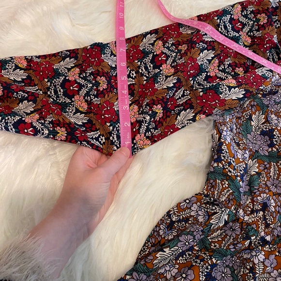 Nasty Gal flower boho long sleeved romper size 2 - Picture 11 of 16